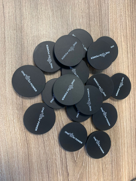 Estampación en botones Wow